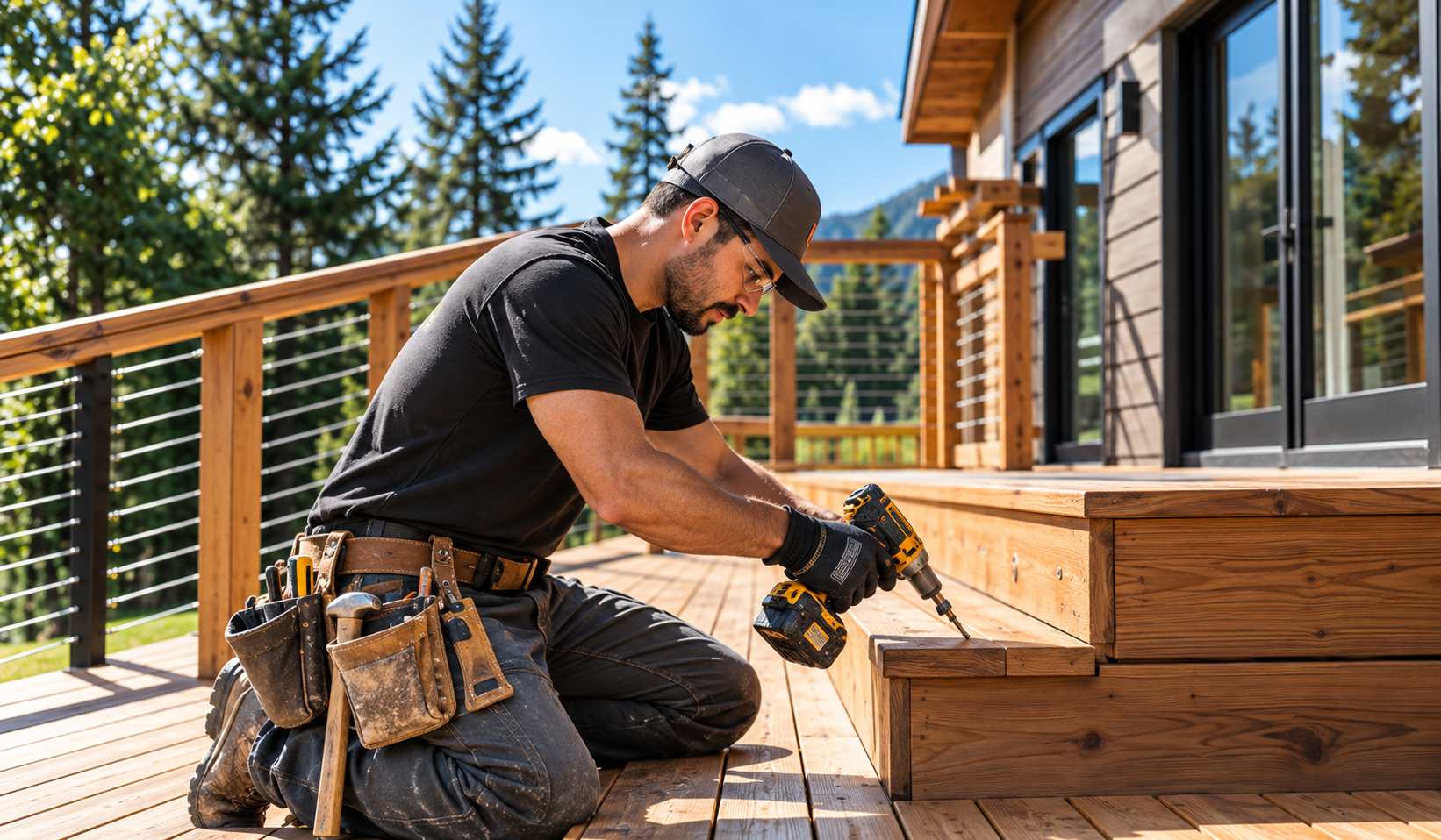 Gonzales Construction deck and outdoor living project
